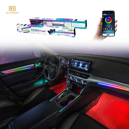 CARDI K4 interior ambient lighting kit, 6-in-1, universal fit