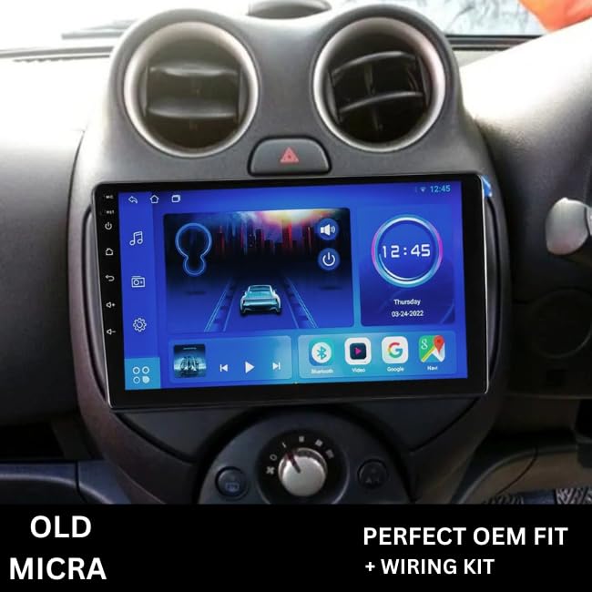 CarDost 9 Inch Android frame for Nissan Micra (Old Model), black