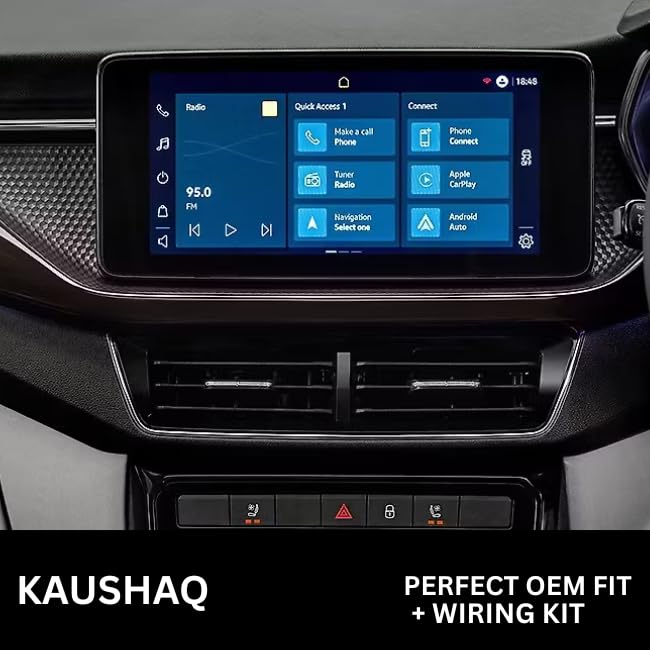 CarDost 9 Inch Android frame for Skoda Kushaq, black