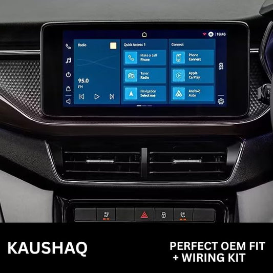 CarDost 9 Inch Android frame for Skoda Kushaq, black