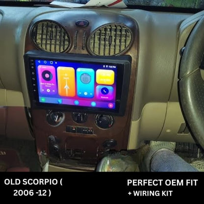 CarDost 9" Android frame dashboard panel for Mahindra Scorpio (2006–2012)