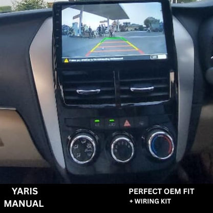 CarDost 9" Android frame dashboard panel for Toyota Yaris (Manual)