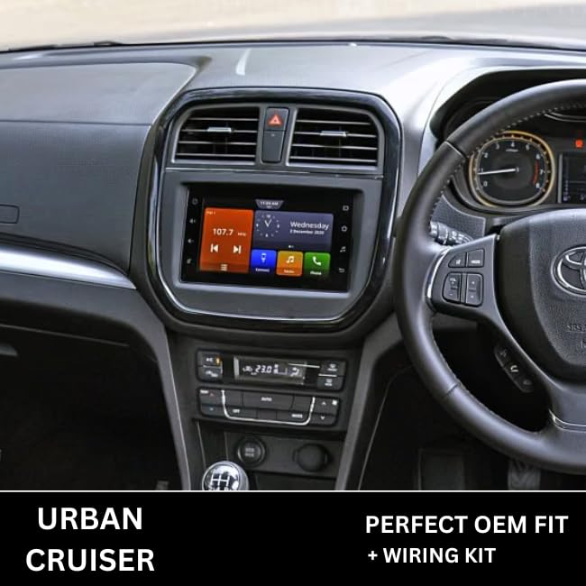CarDost 9" Android frame dashboard panel for Toyota Urban Cruiser
