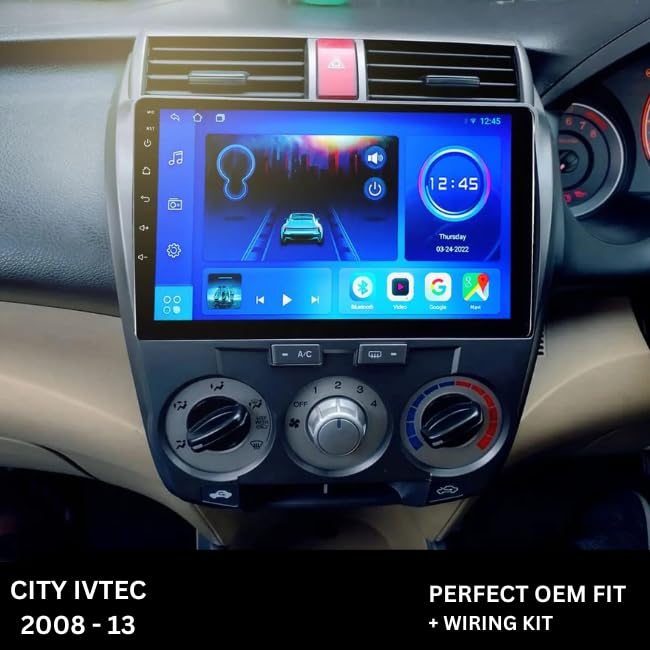 CarDost 10" Android frame dashboard panel for Honda City i-VTEC (2008–2014)
