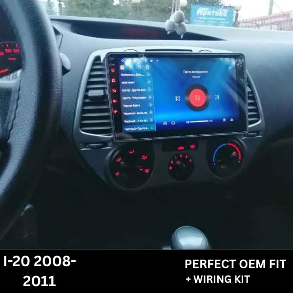 CarDost 9" Android frame dashboard panel for Hyundai i20 (2008–2011)