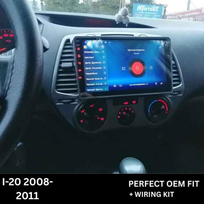 CarDost 9" Android frame dashboard panel for Hyundai i20 (2008–2011)