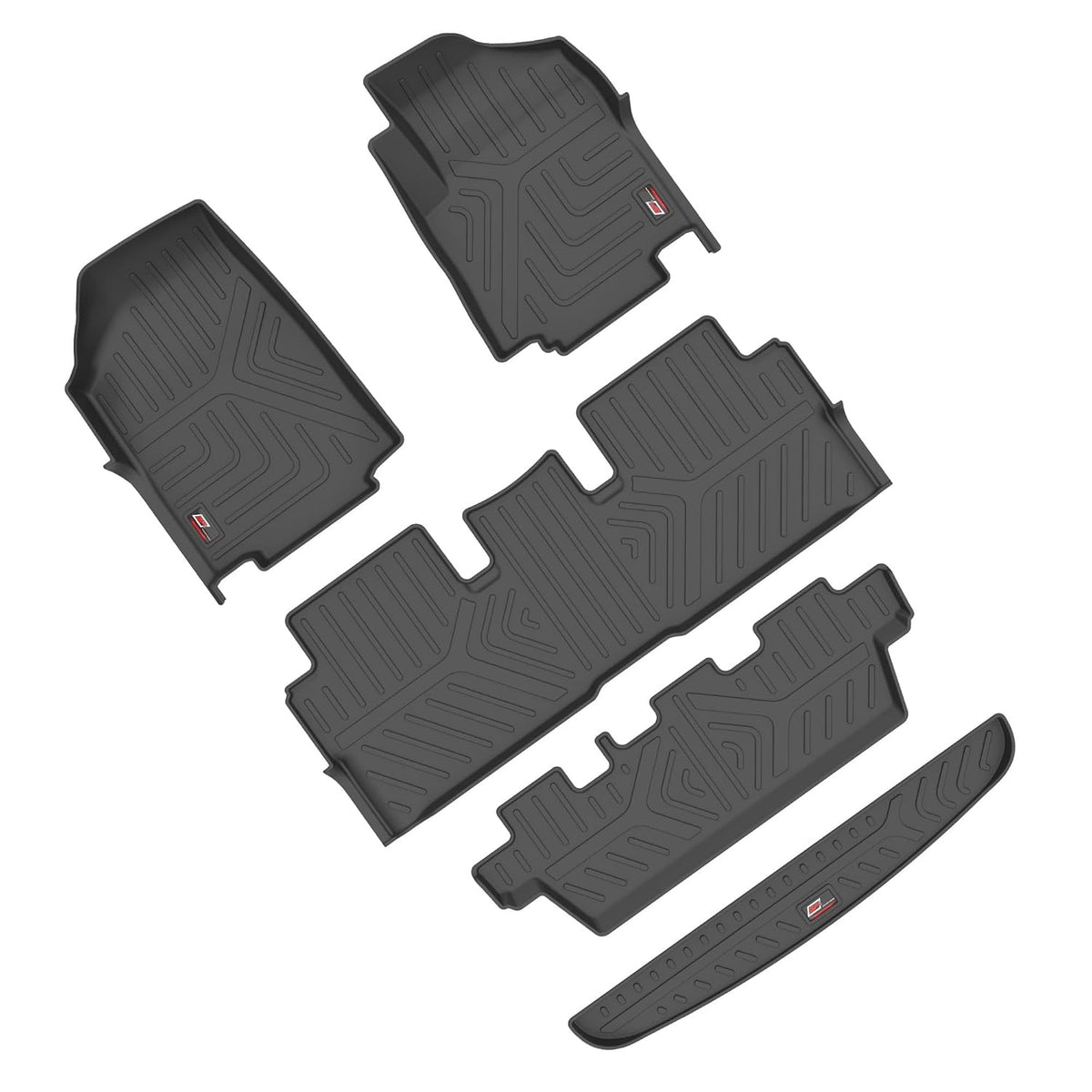GFX black waterproof anti-slip car floor mats for Mahindra XUV-500 (2012-2021)