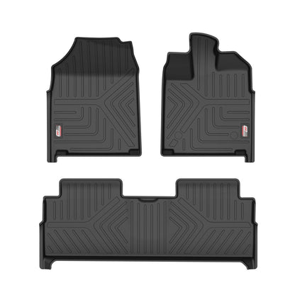 GFX black waterproof anti-slip car floor mats for Mahindra XEV 9E (2024+)