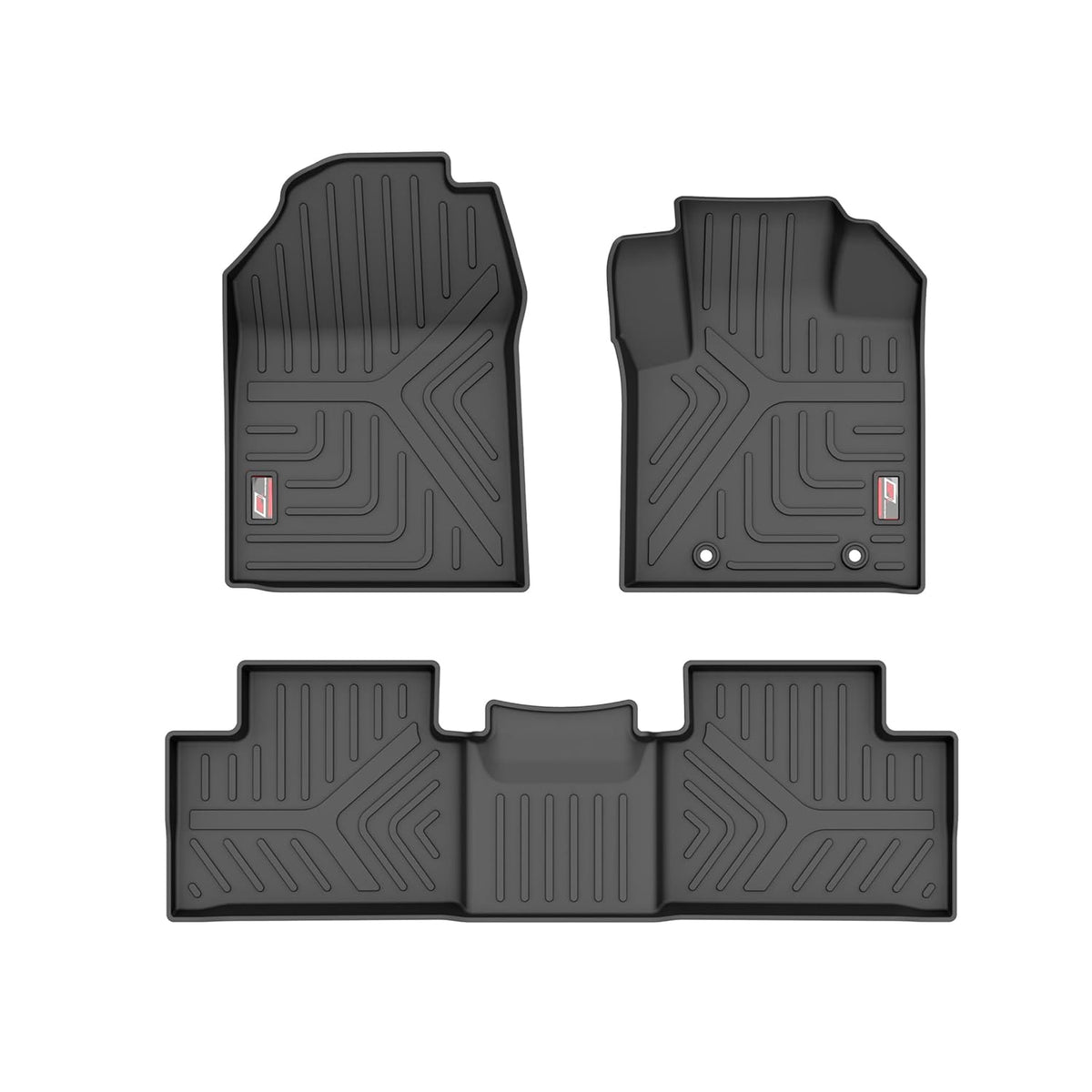 GFX black waterproof anti-slip car floor mats for Mahindra XUV-700 (2021) (Automatic/Manual) Onwards