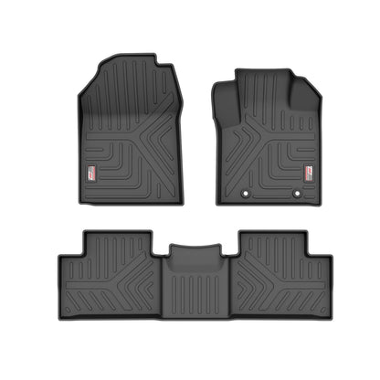 GFX black waterproof anti-slip car floor mats for Mahindra XUV-700 (2021) (Automatic/Manual) Onwards