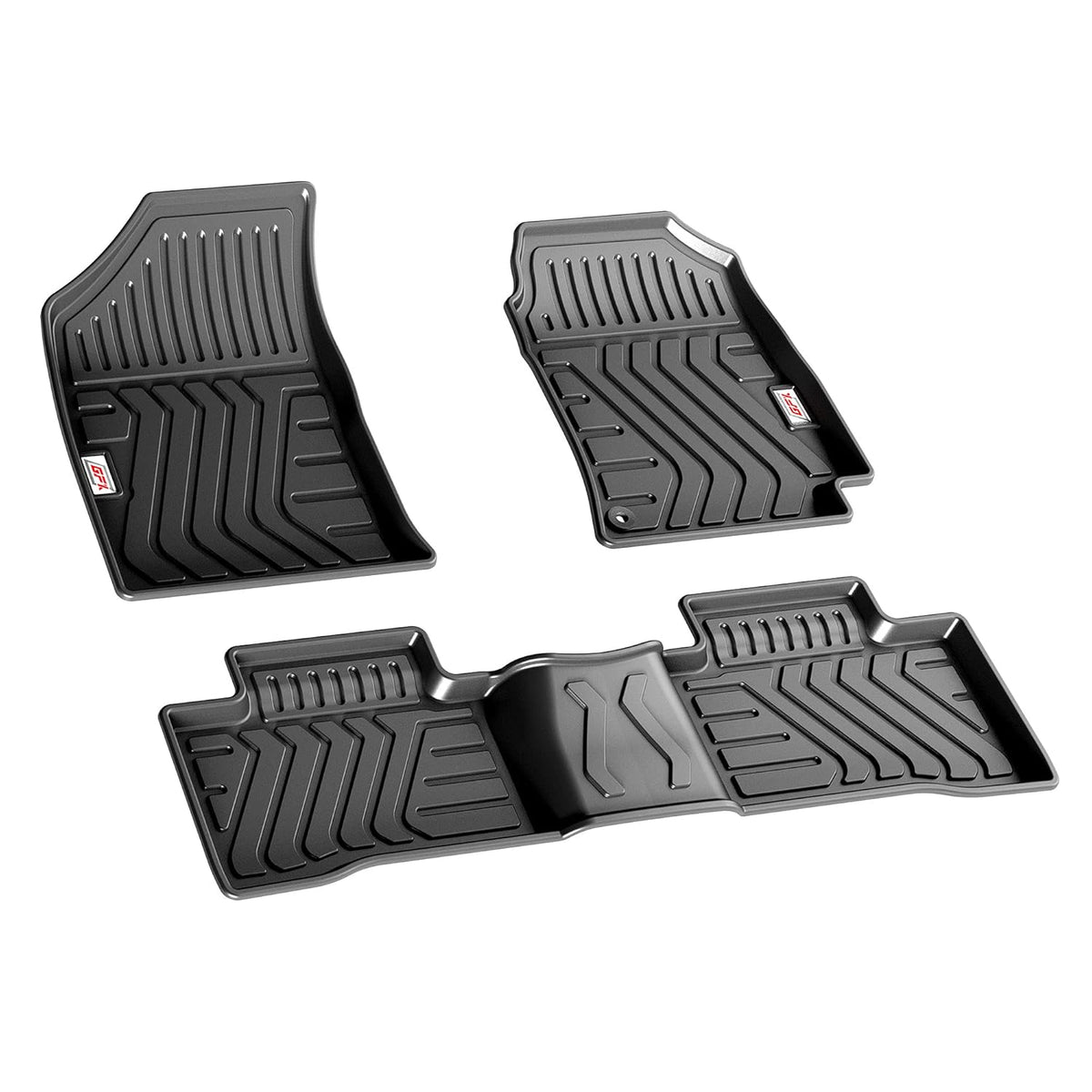 GFX black waterproof anti-slip car floor mats for Mahindra XUV-3XO (2024 Onwards) Automatic