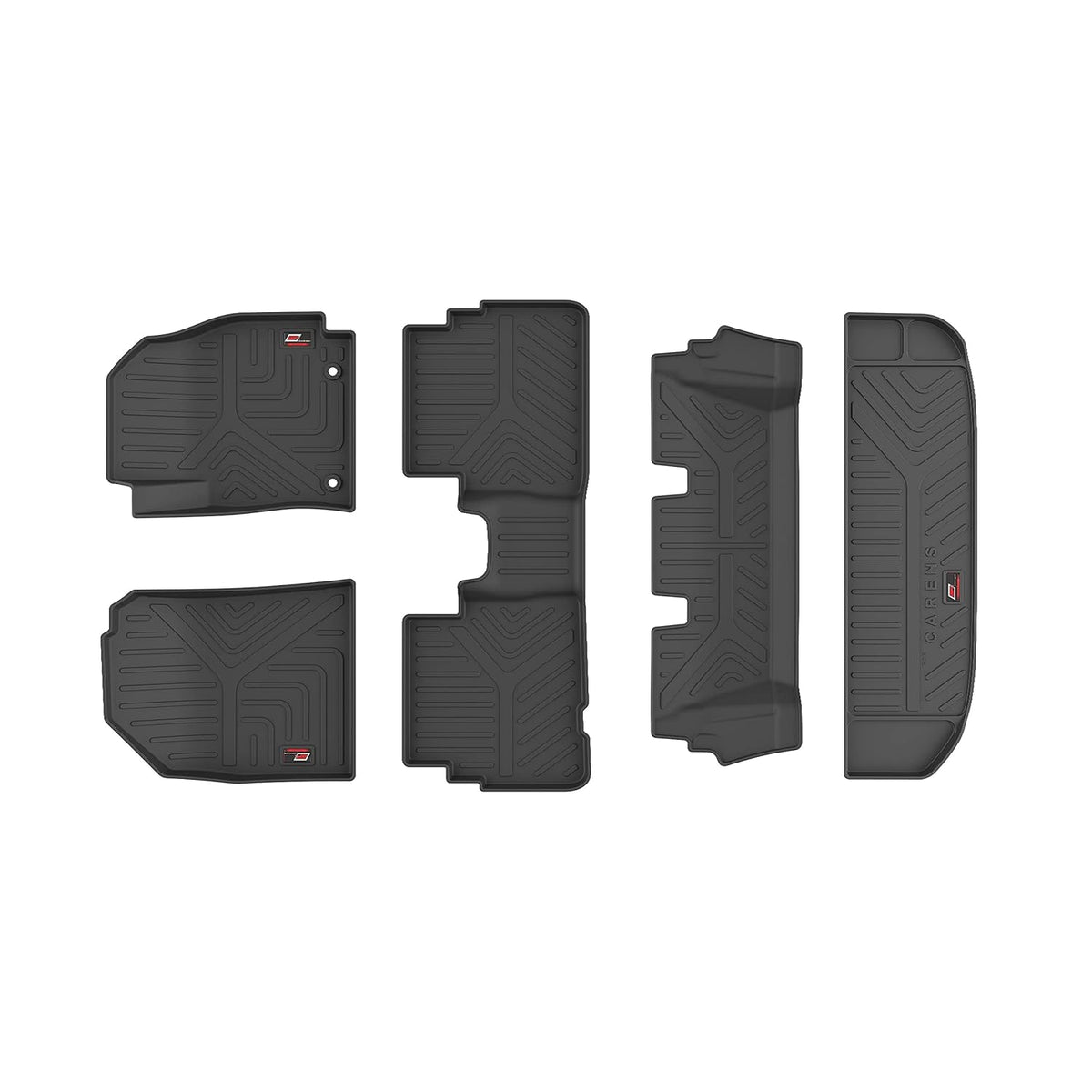 GFX black waterproof anti-slip car floor mats for KIA Carens (2022 Onwards)