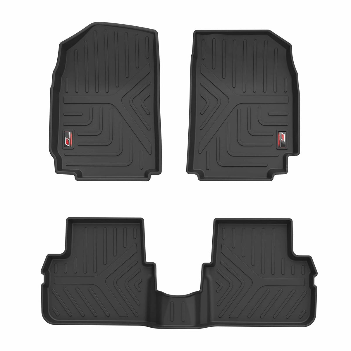 GFX black TPV car floor mats for Citroen C3 (2022 Onwards)