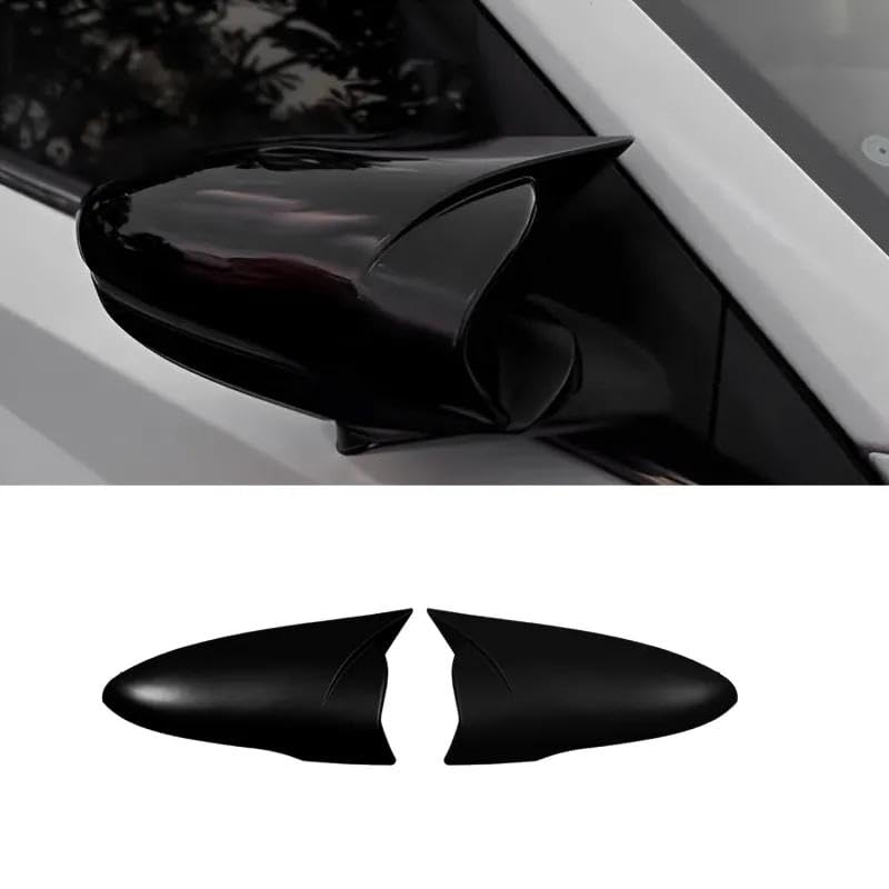 Batman style gloss black mirror covers for Hyundai Alcazar, set of 2