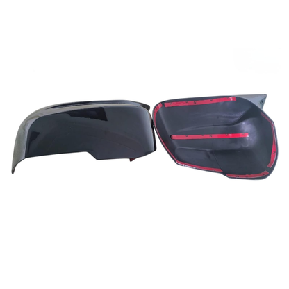 Batman style gloss black mirror covers for Mahindra Scorpio-N, set of 2