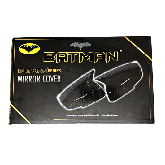 Batman style gloss black mirror covers for Maruti Suzuki Brezza (2015–2025), set of 2
