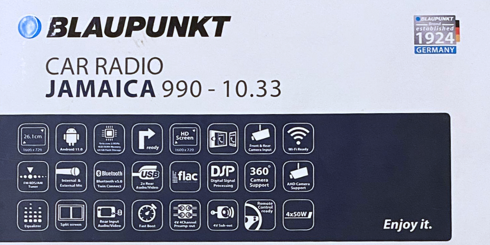 Blaupunkt Jamaica 990 10.33 inch Android car multimedia system