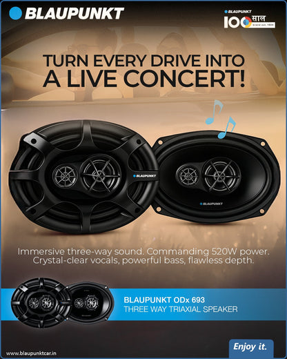 Blaupunkt ODx 693 6x9 inch 3-way triaxial car speaker