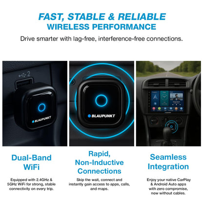 Blaupunkt BP W2WL M4 wireless CarPlay/Android Auto adapter