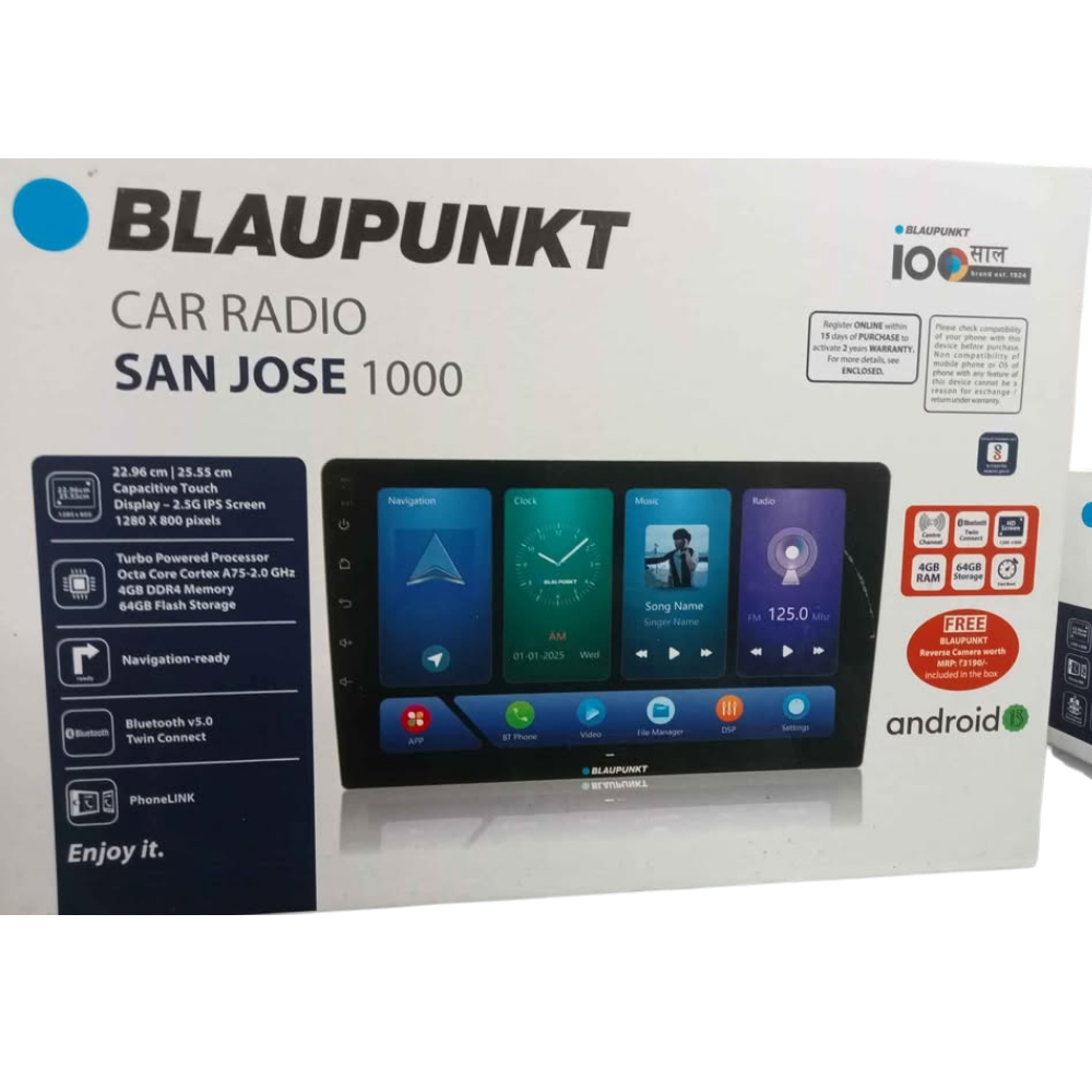 Blaupunkt San Jose 1000 Android car stereo with 360 degree camera