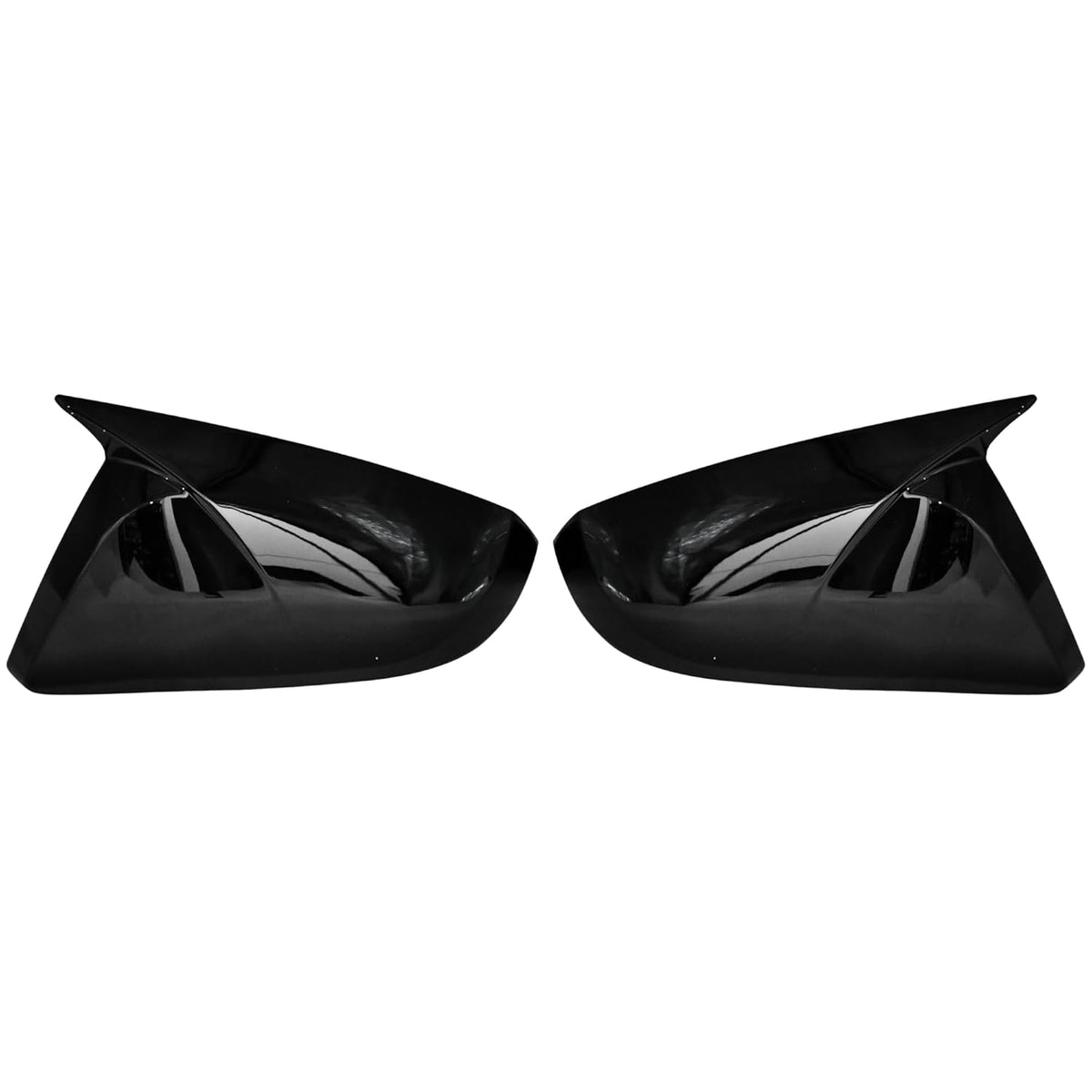 Batman style gloss black mirror covers for Volkswagen Polo (2015+), set of 2