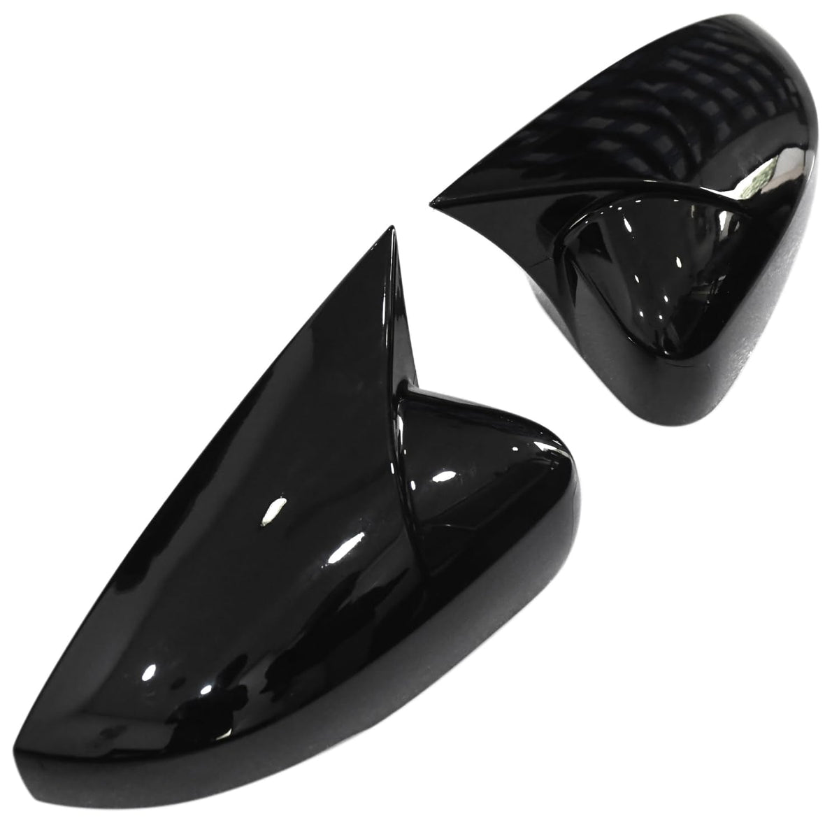 Batman style gloss black mirror covers for Volkswagen Polo (2015+), set of 2