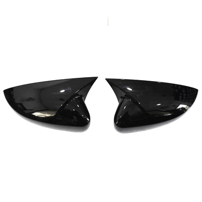Batman style gloss black mirror covers for Volkswagen Polo (2015+), set of 2