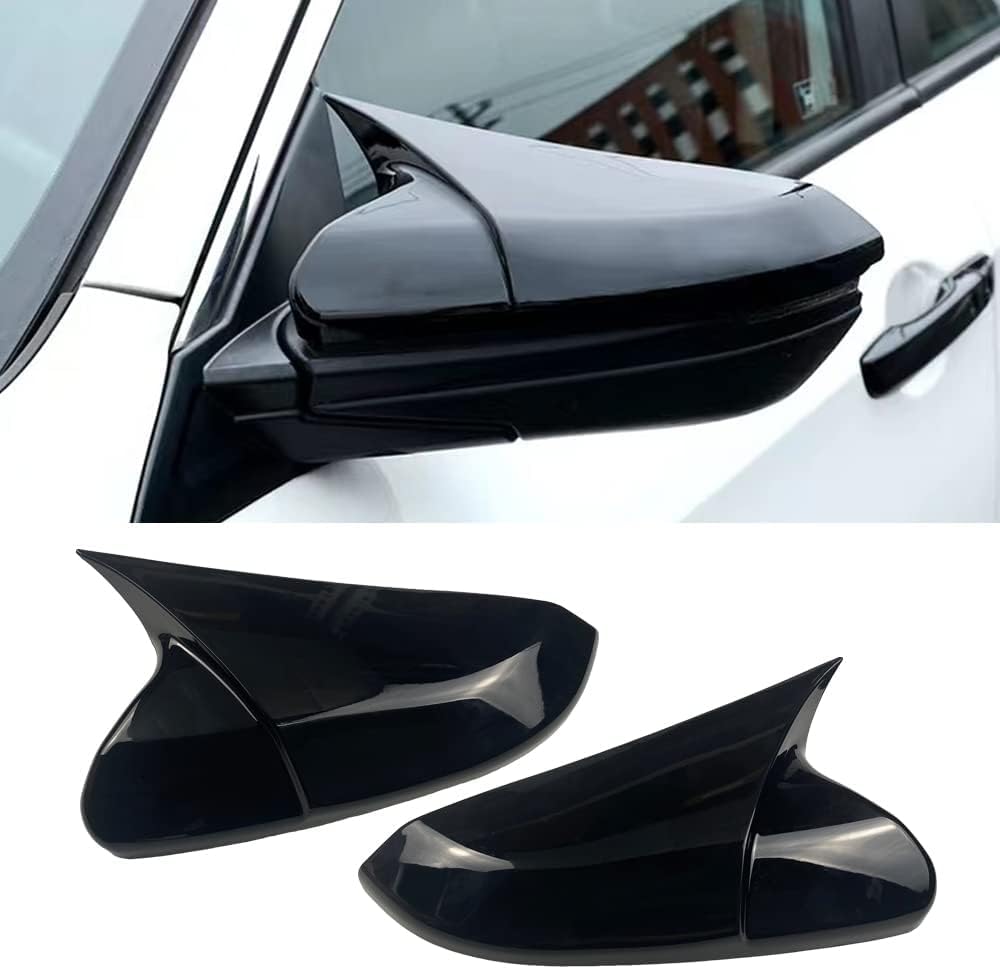 Batman style gloss black mirror covers for Toyota Fortuner, set of 2