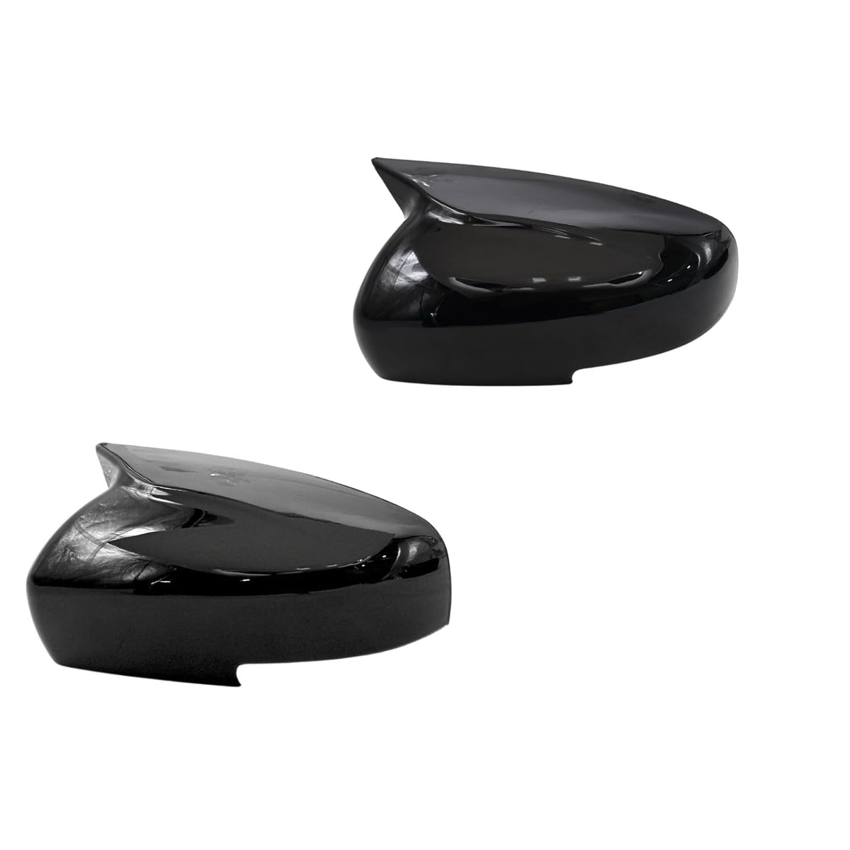 Batman style gloss black mirror covers for Maruti Suzuki Swift (2018–2024), set of 2