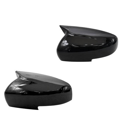 Batman style gloss black mirror covers for Maruti Suzuki Swift (2018–2024), set of 2
