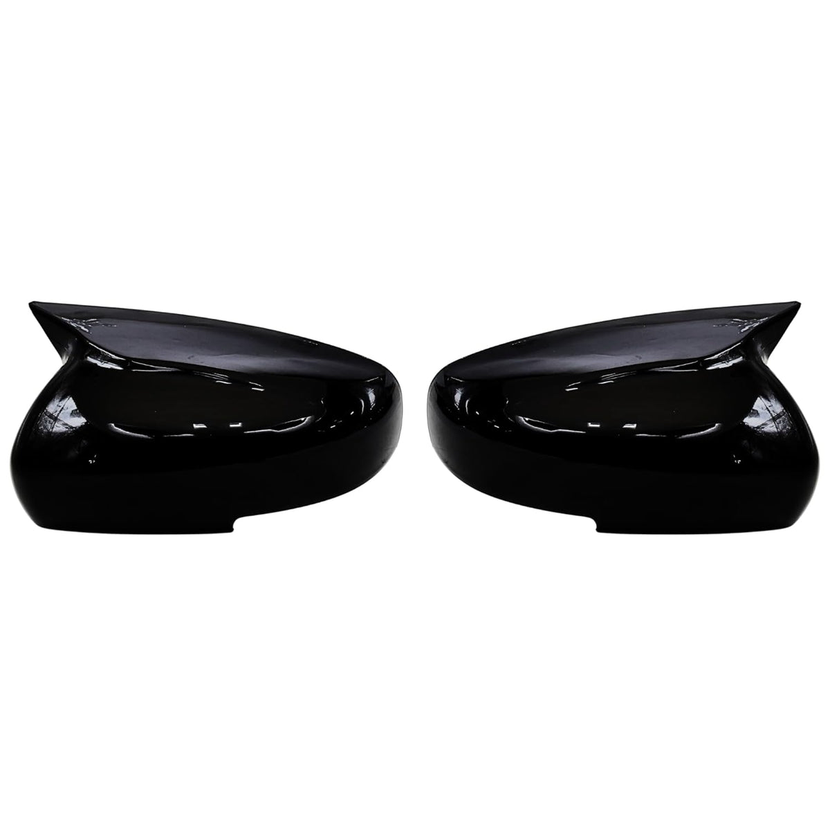 Batman style gloss black mirror covers for Maruti Suzuki Swift (2018–2024), set of 2