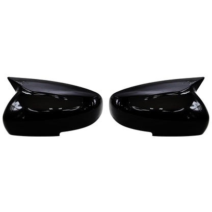 Batman style gloss black mirror covers for Maruti Suzuki Swift (2018–2024), set of 2