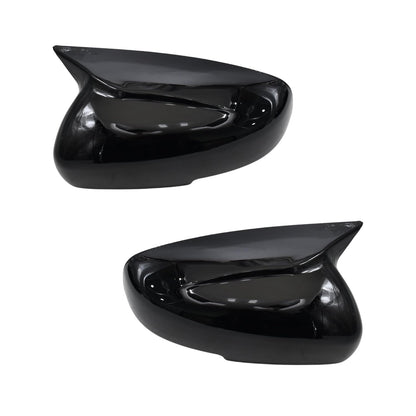 Batman style gloss black mirror covers for Maruti Suzuki Swift (2018–2024), set of 2