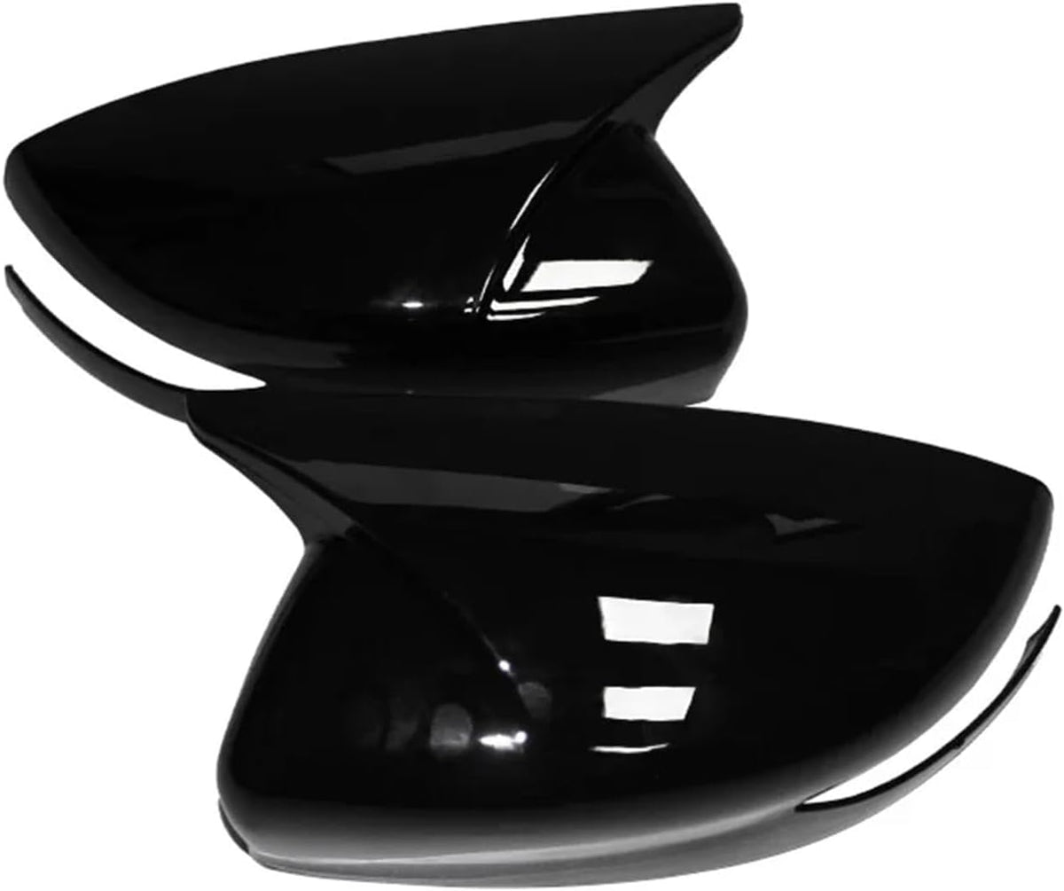 Batman style gloss black mirror covers for Hyundai New Creta (2020–2024), set of 2