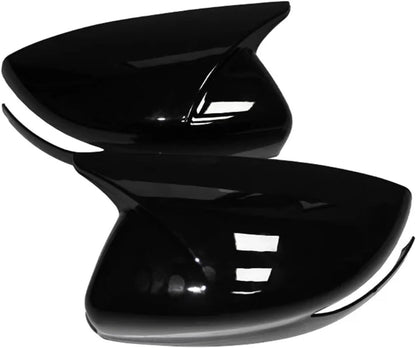 Batman style gloss black mirror covers for Hyundai New Creta (2020–2024), set of 2