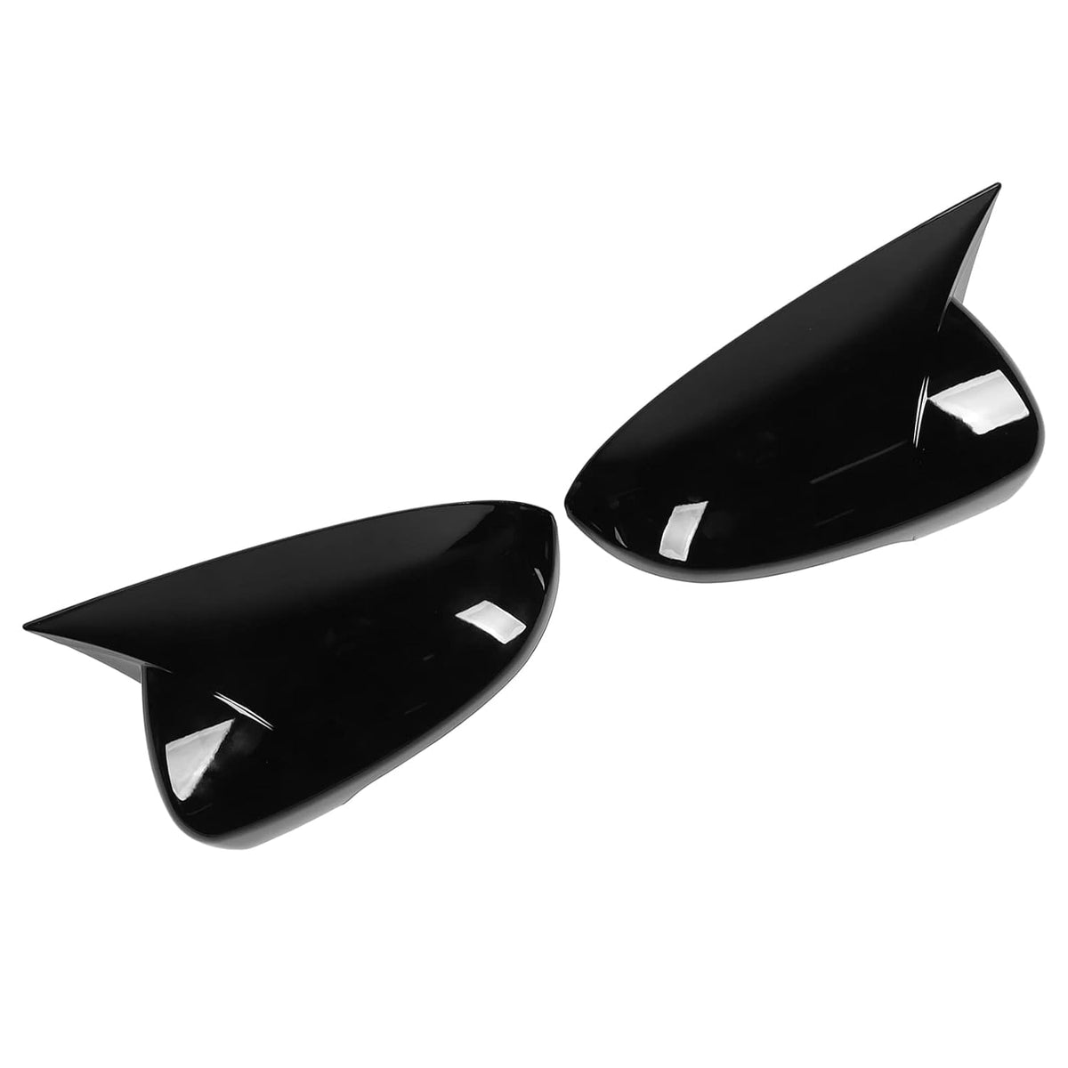 Batman style gloss black mirror covers for Volkswagen Virtus, set of 2