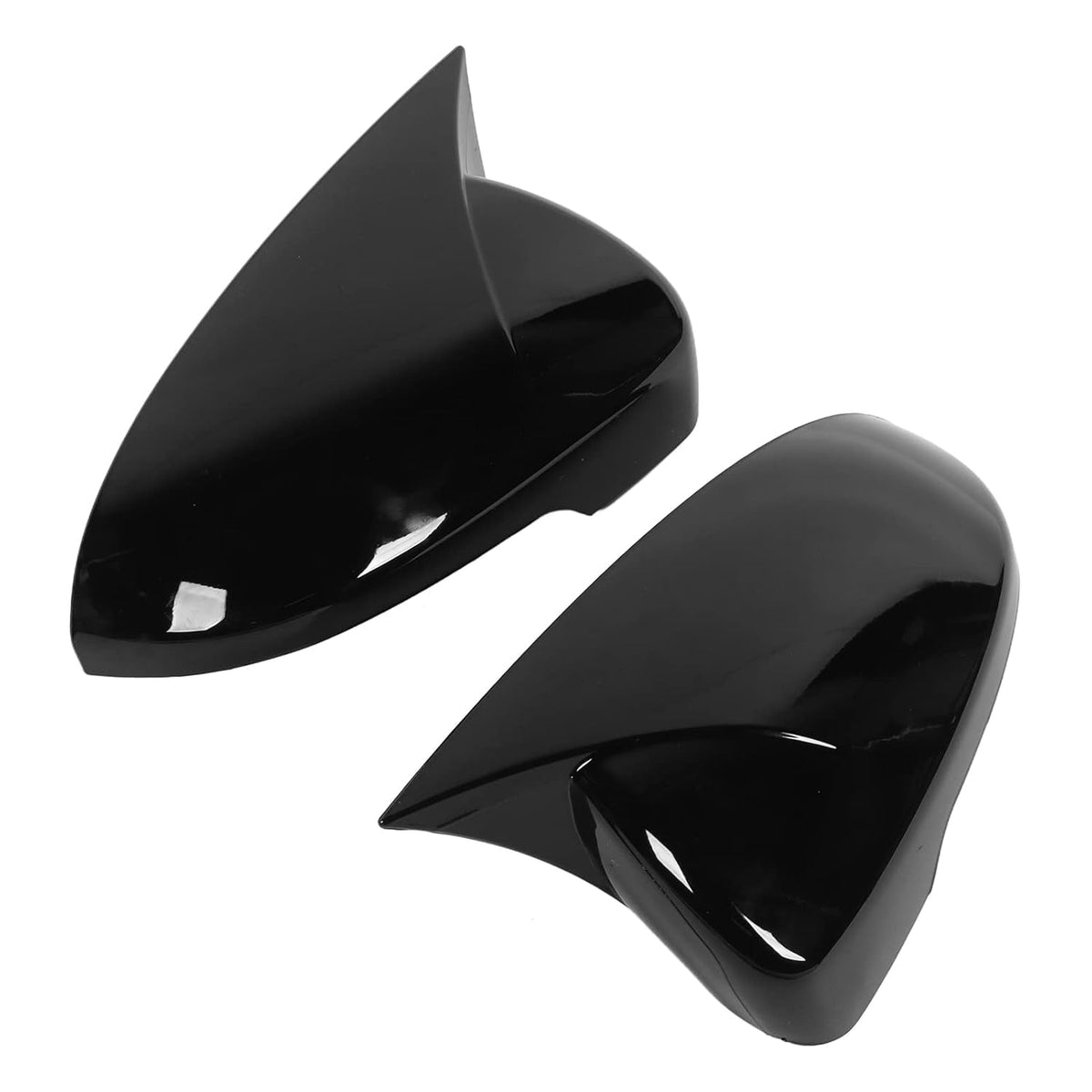 Batman style gloss black mirror covers for Volkswagen Virtus, set of 2