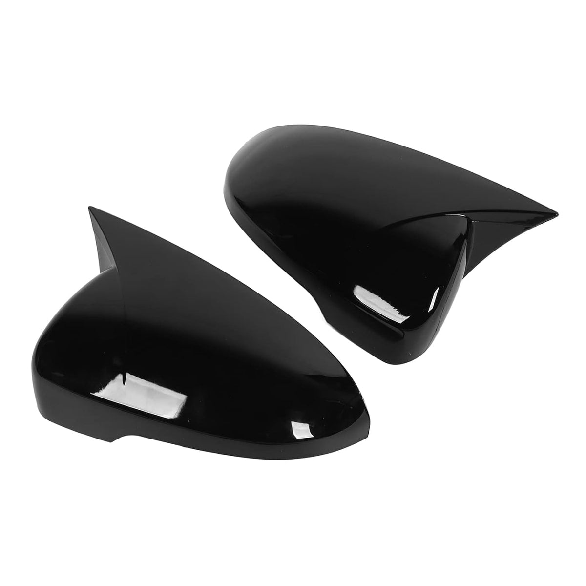 Batman style gloss black mirror covers for Volkswagen Virtus, set of 2