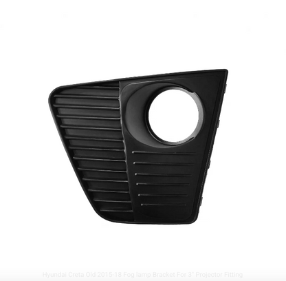 CarDost fog lamp bracket for Hyundai Creta (2015–2018), fits 3-inch LED/projector fog lamps