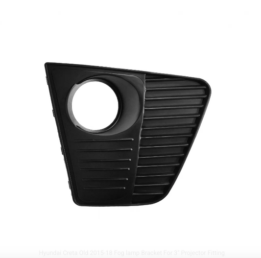 CarDost fog lamp bracket for Hyundai Creta (2015–2018), fits 3-inch LED/projector fog lamps