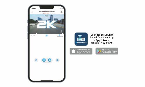 Blaupunkt 5050 WiFi dual channel car dash camera