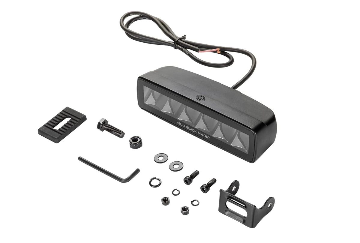 HELLA Black Magic mini LED lightbar 6.2 inch, spot beam