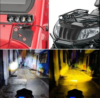 Universal LED fog and warning flashing safety light