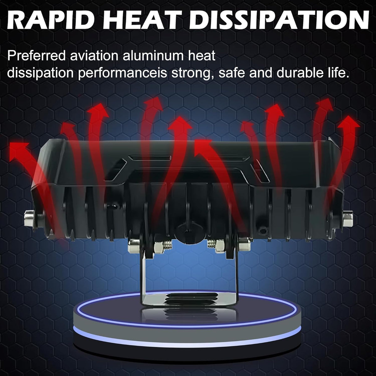 Universal LED fog and warning flashing safety light
