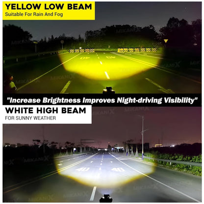 Universal LED fog and warning flashing safety light
