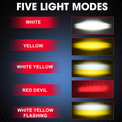 Universal LED fog and warning flashing safety light