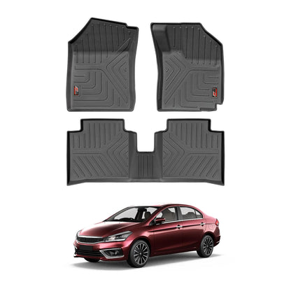 GFX custom-fit car floor mats for Maruti Suzuki Ciaz (2014-2021)