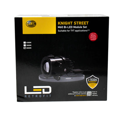 HELLA Knight Street M60 2 inch Bi-LED dual beam module set