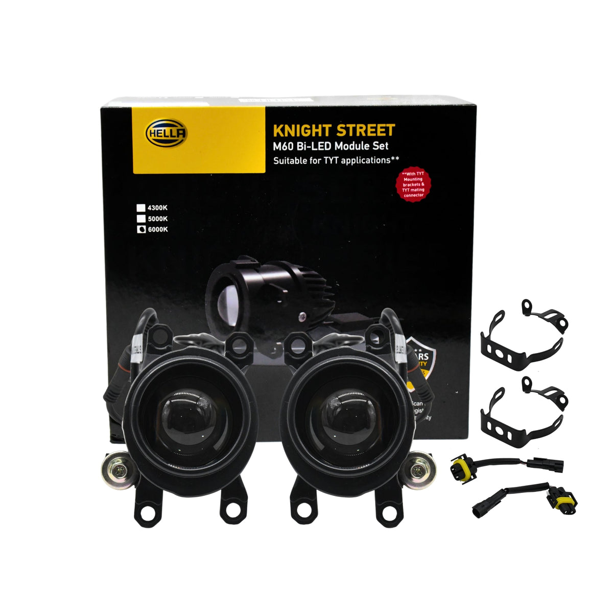 HELLA Knight Street M60 2 inch Bi-LED dual beam module set