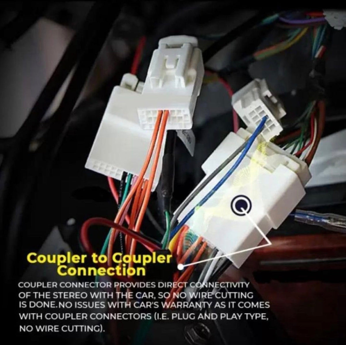 CarDost 9 inch Android stereo frame for Ford Fiesta (2006-2011), plug-and-play wiring